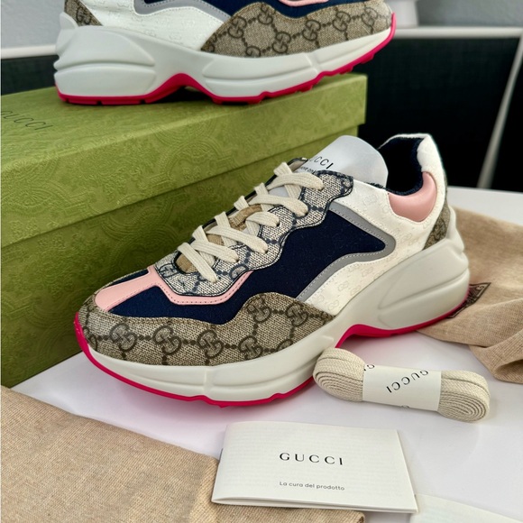 Gucci GG Rython Low Top Sneaker / Women’s Size 37 - Picture 3 of 8